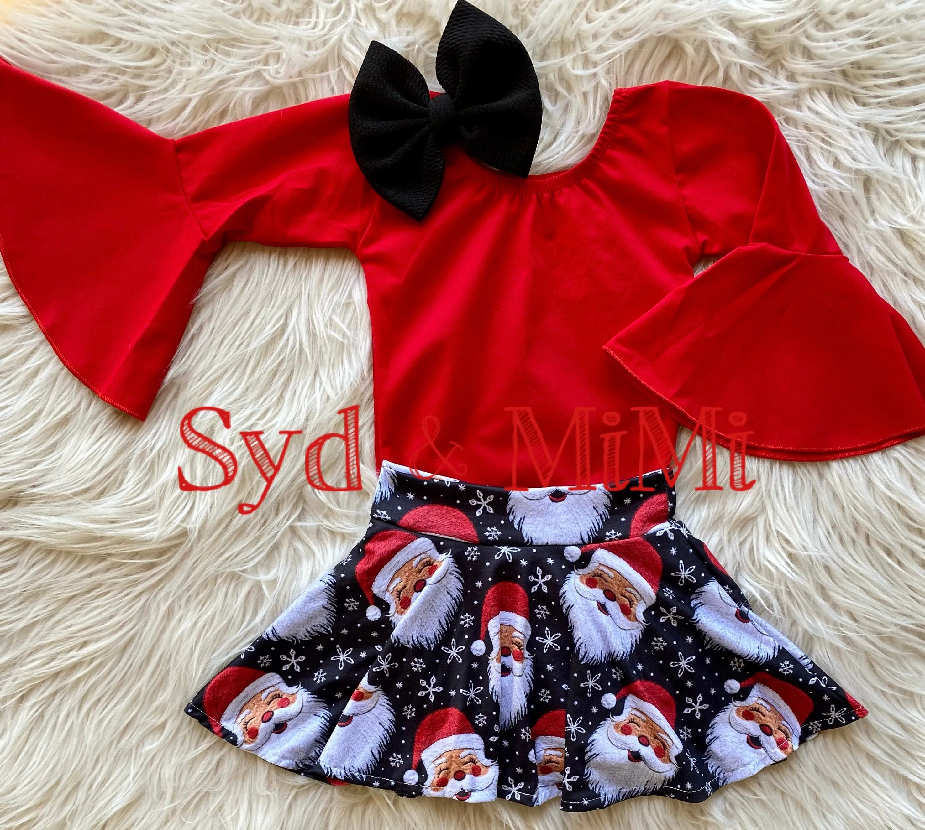 1 left! 3T ~ Twirl Skort ~ Snowy Santa