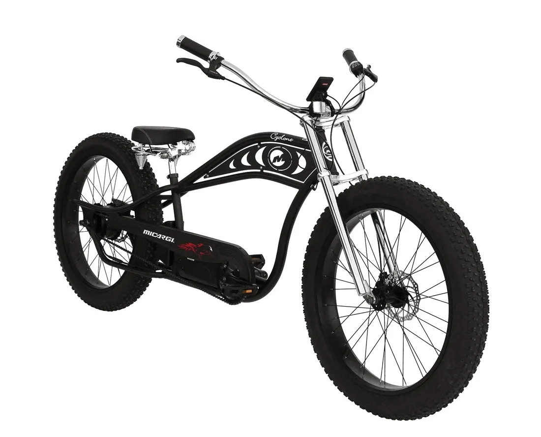 26" Micargi Cyclone 48V Electric Fat Tire Beach Cruiser