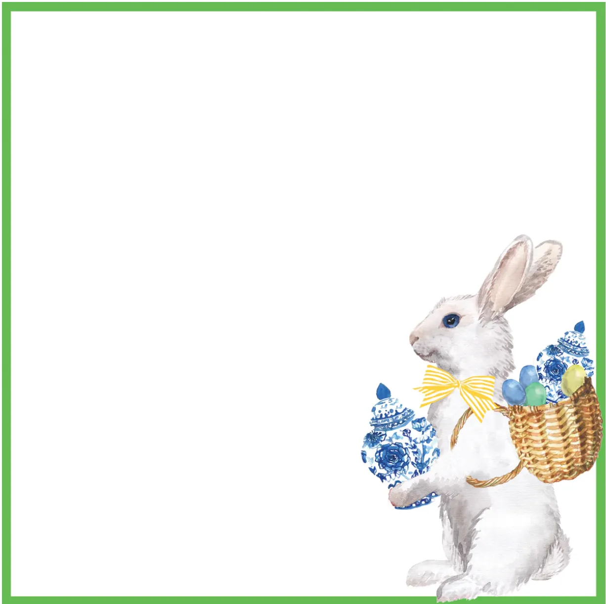 8.5X8.5 SLAB STOCK NOTEPAD | GINGER JAR BUNNY