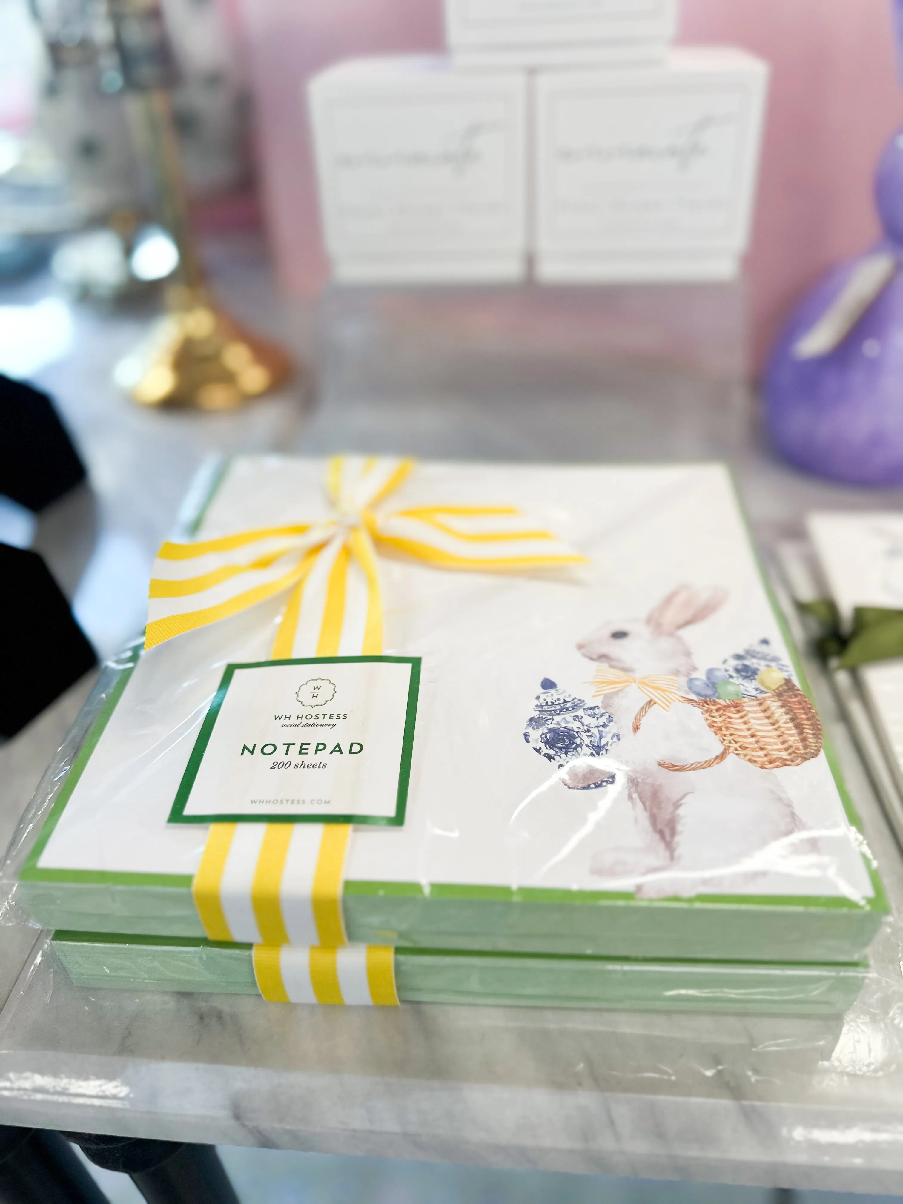 8.5X8.5 SLAB STOCK NOTEPAD | GINGER JAR BUNNY