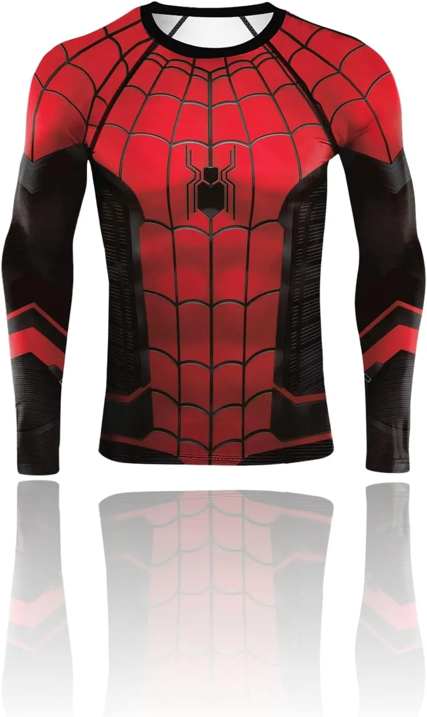 Anime Compression Shirts for Men - Gym Tshirt Wear Athletic Basketball Running Undershirt Workout Gear Top Shirt