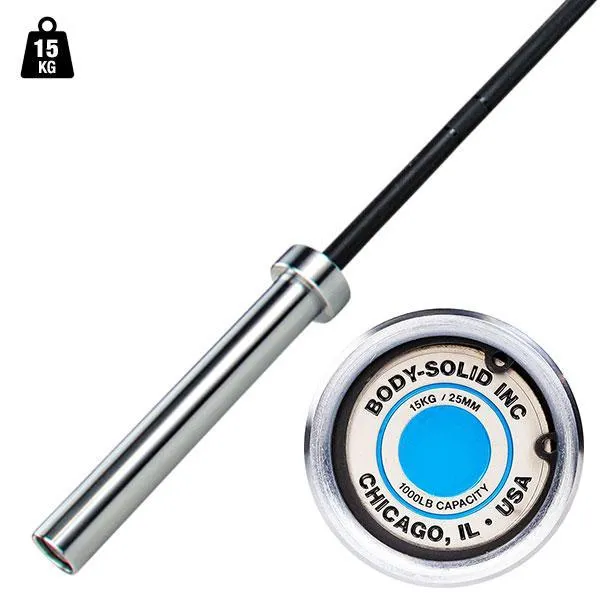 Body Solid Women's 15Kg Multipurpose Olympic Barbell
