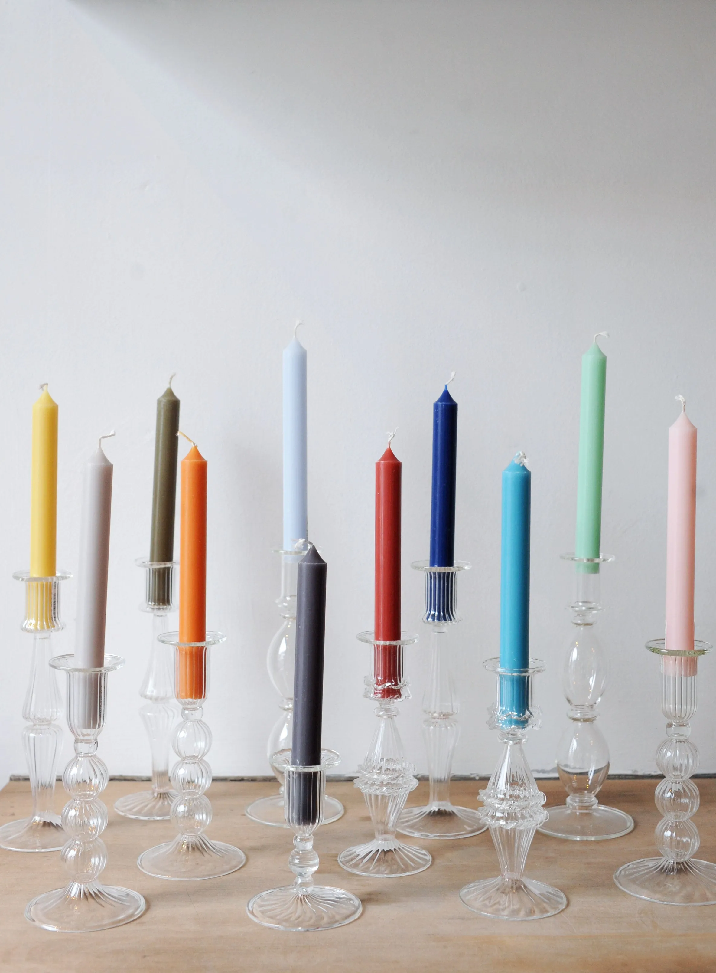 Box of 12 Nuage Pastel Dinner Candles