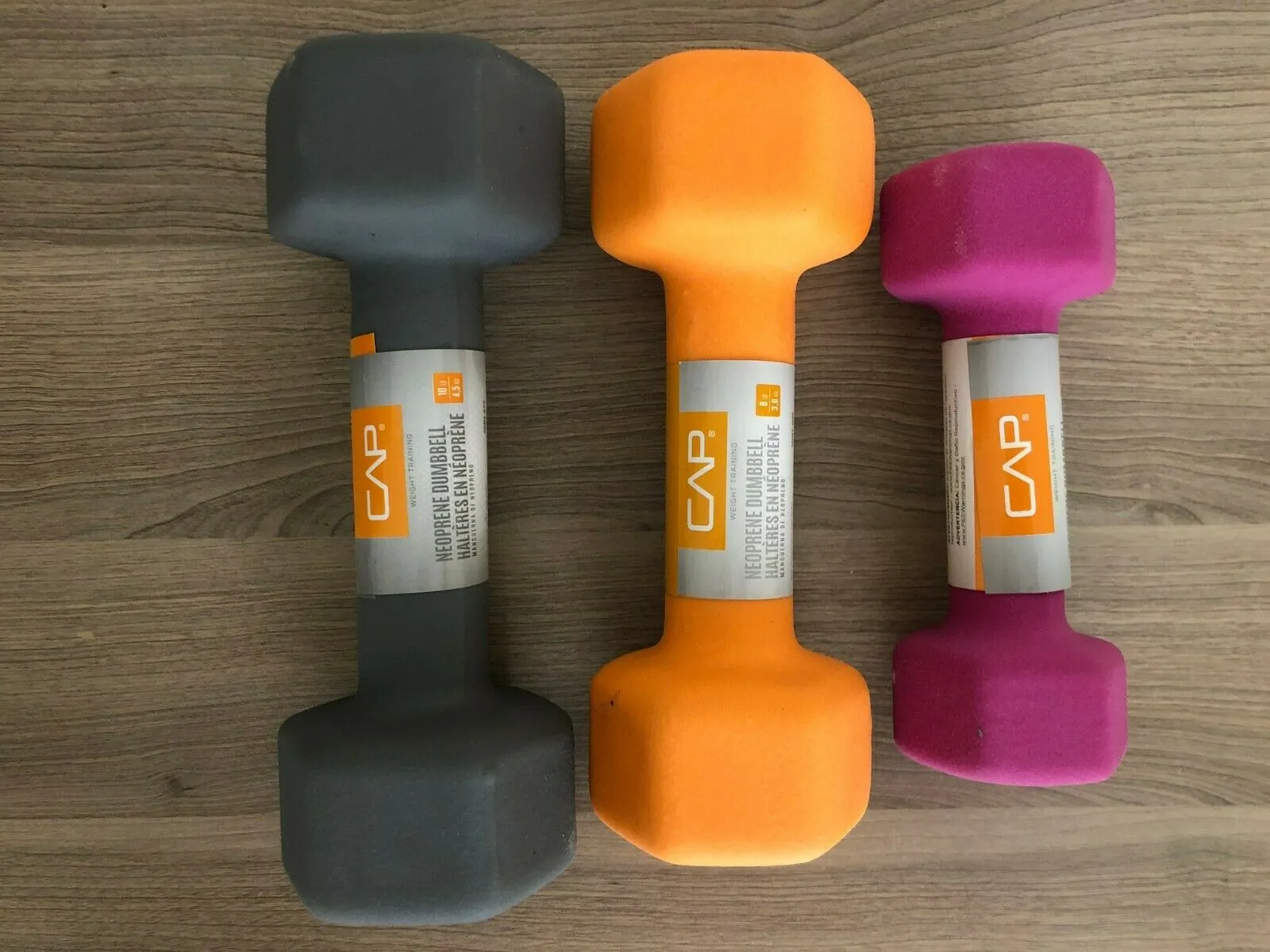 Cap Hex Neoprene Dumbbells Weights