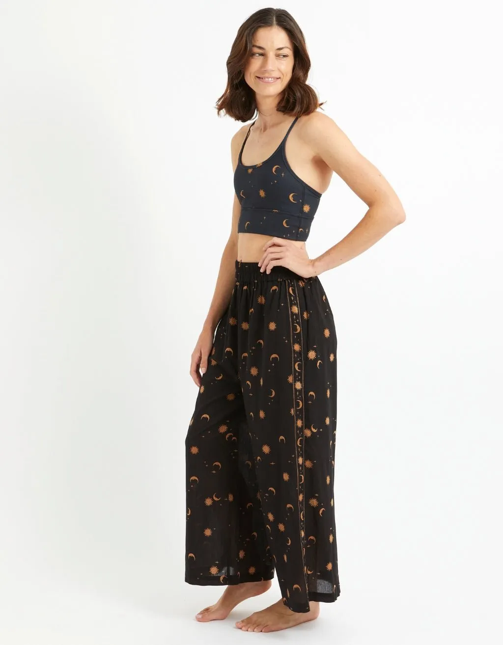 Cotton Yoga Pants - Mystic