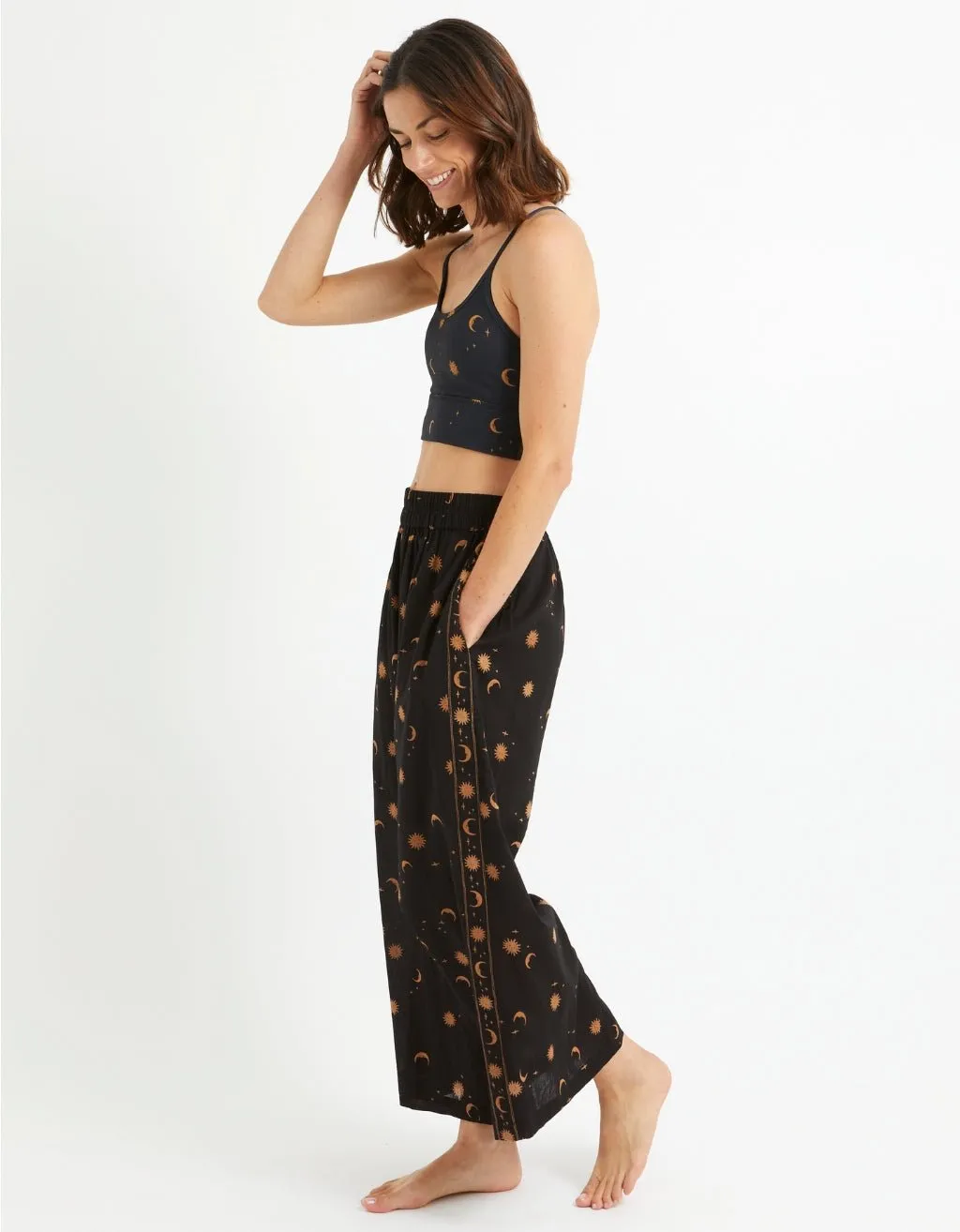 Cotton Yoga Pants - Mystic