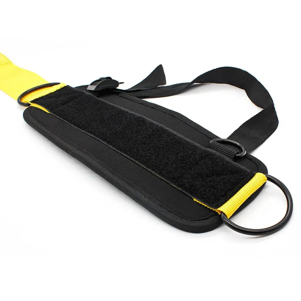 Double D Ring Ankle Straps For Cable Machines Padded Fitness Cuffs For Gym Leg Extensions