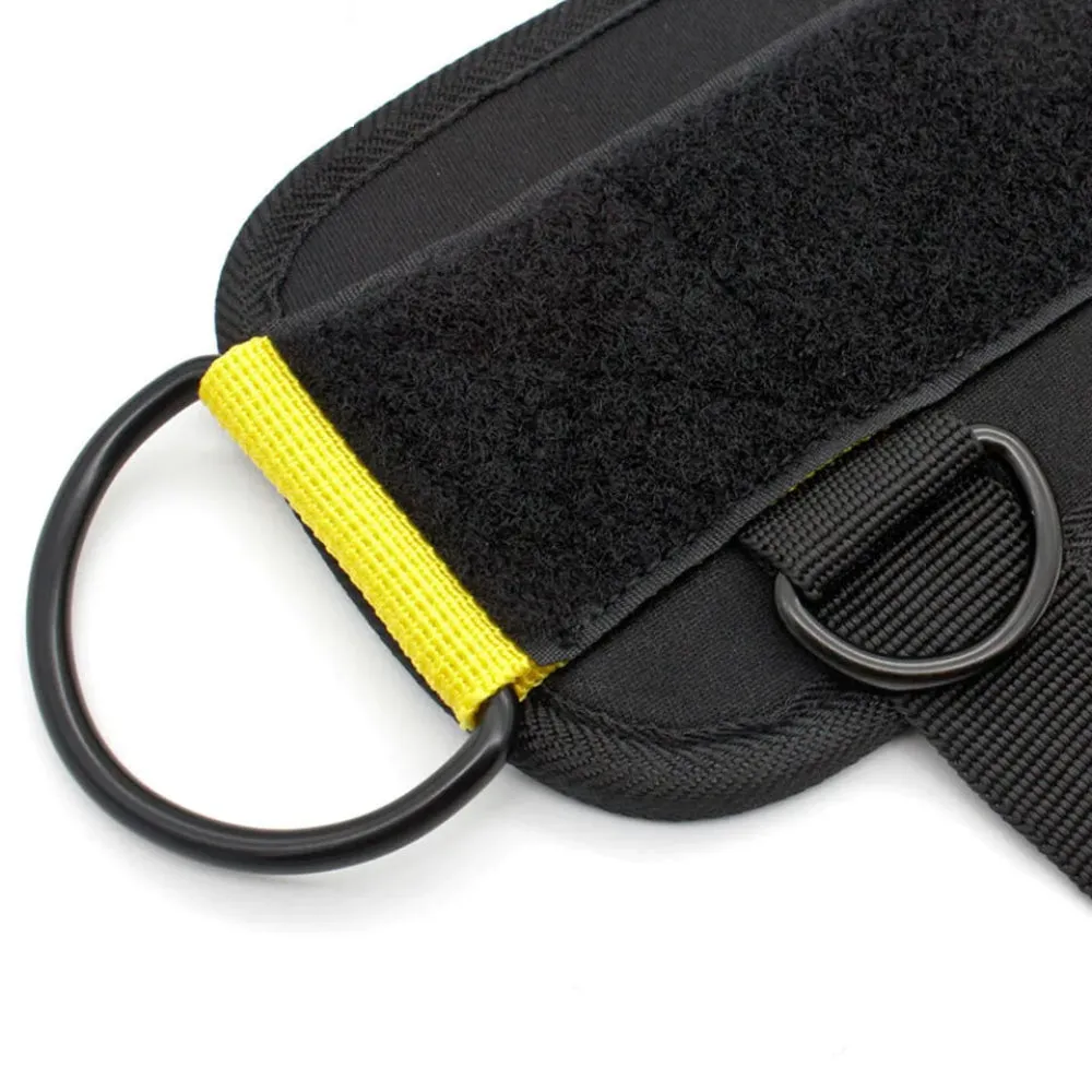 Double D Ring Ankle Straps For Cable Machines Padded Fitness Cuffs For Gym Leg Extensions