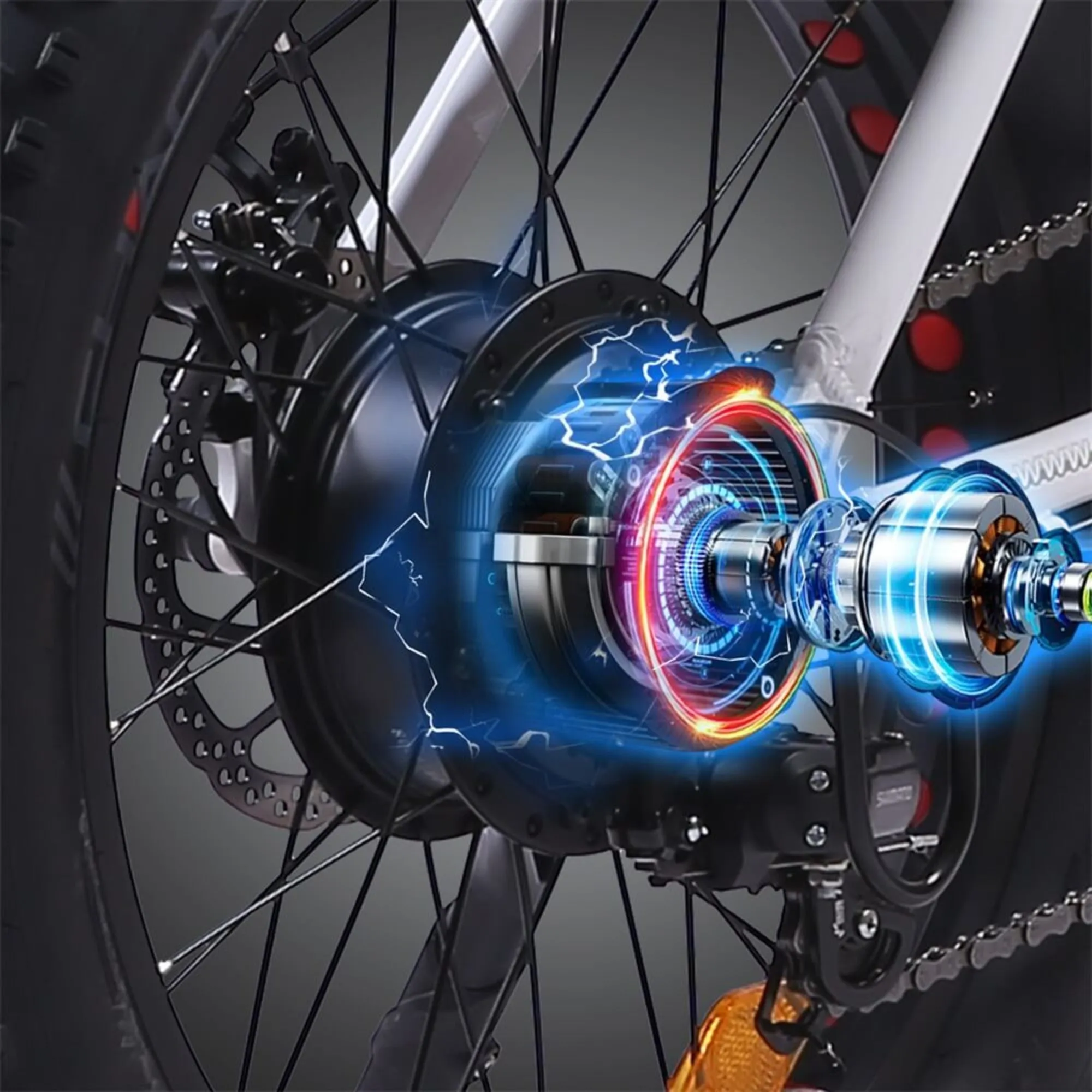 Ecotric 500W 20" Fat Portable and Folding Electric Bike