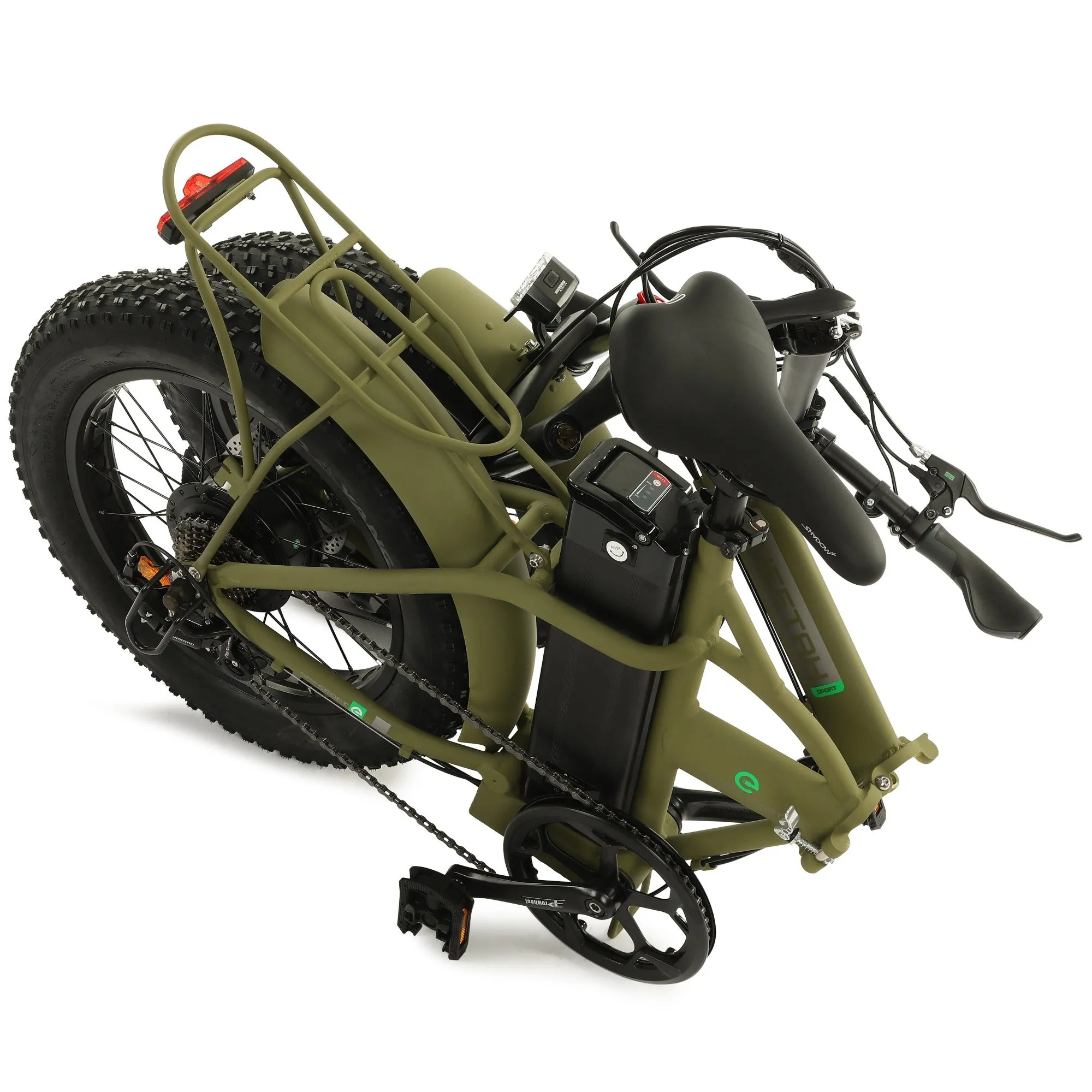 Ecotric 500W 20" Fat Portable and Folding Electric Bike