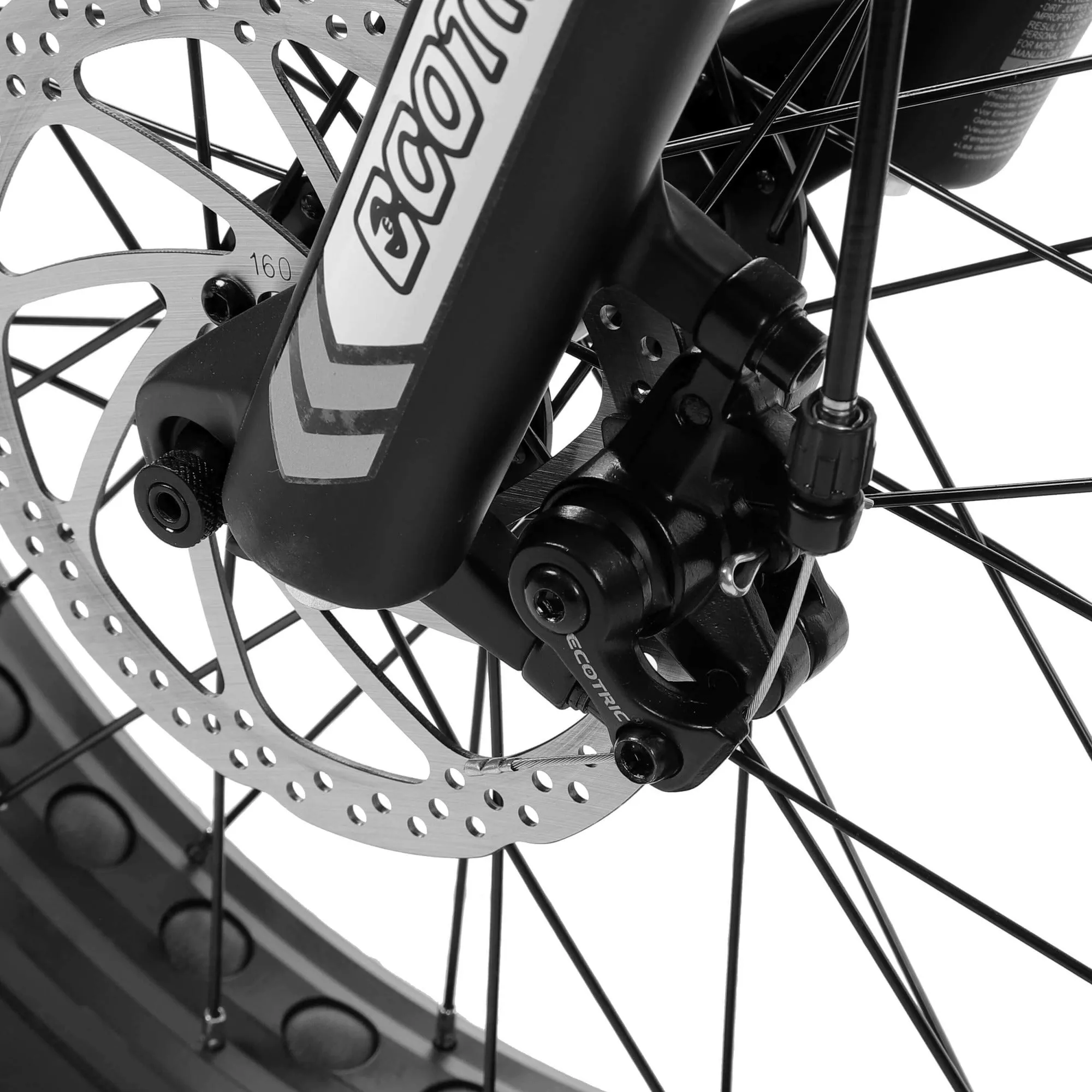 Ecotric 500W 20" Fat Portable and Folding Electric Bike