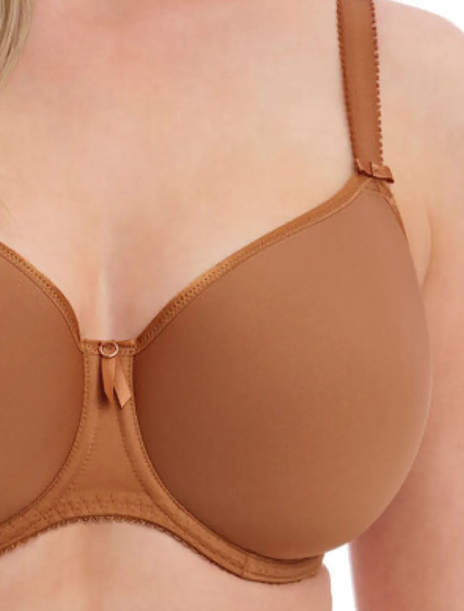 Fantasie Rebecca Essentials Underwire Moulded Bra, Cinnamon | Cinnamon Molded Bra | Cinnamon T-Shirt Bra | Cinnamon Fantasie Bra