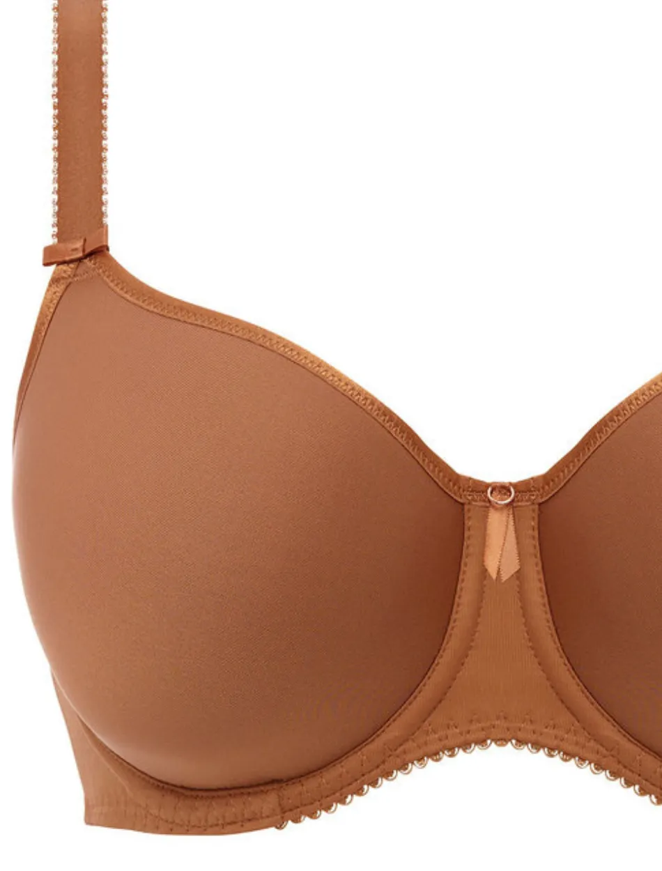 Fantasie Rebecca Essentials Underwire Moulded Bra, Cinnamon | Cinnamon Molded Bra | Cinnamon T-Shirt Bra | Cinnamon Fantasie Bra