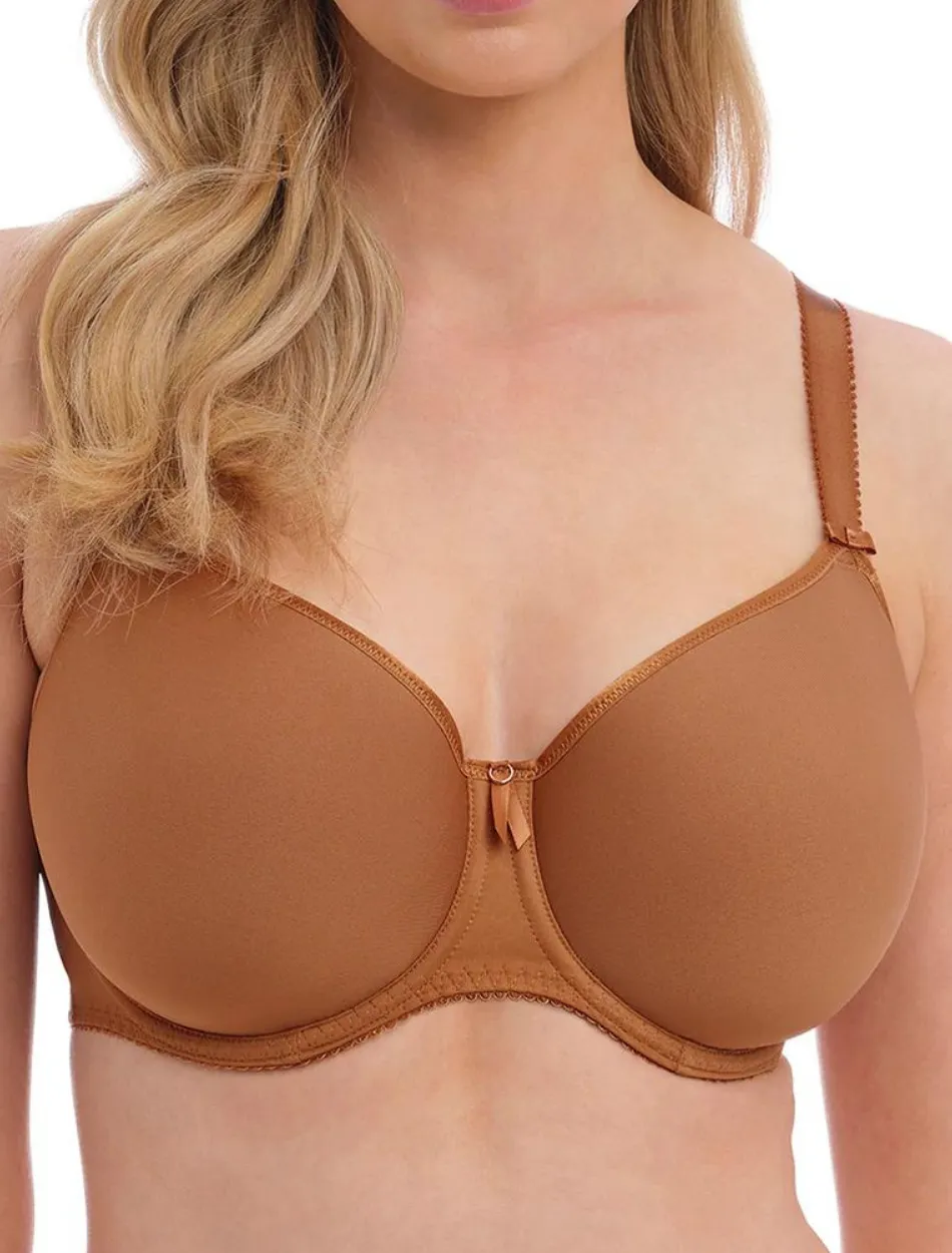 Fantasie Rebecca Essentials Underwire Moulded Bra, Cinnamon | Cinnamon Molded Bra | Cinnamon T-Shirt Bra | Cinnamon Fantasie Bra