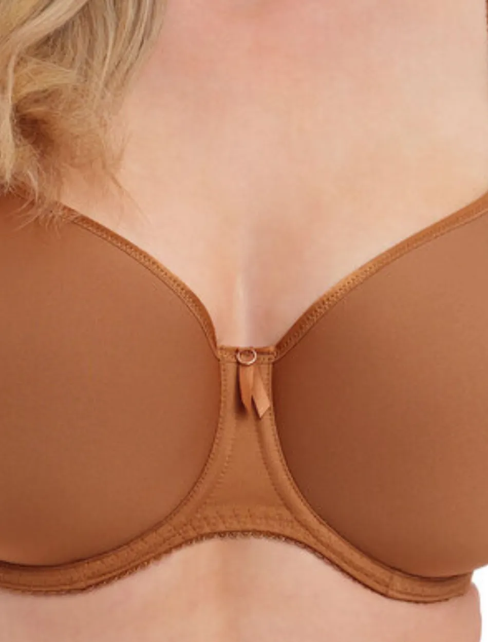 Fantasie Rebecca Essentials Underwire Moulded Bra, Cinnamon | Cinnamon Molded Bra | Cinnamon T-Shirt Bra | Cinnamon Fantasie Bra