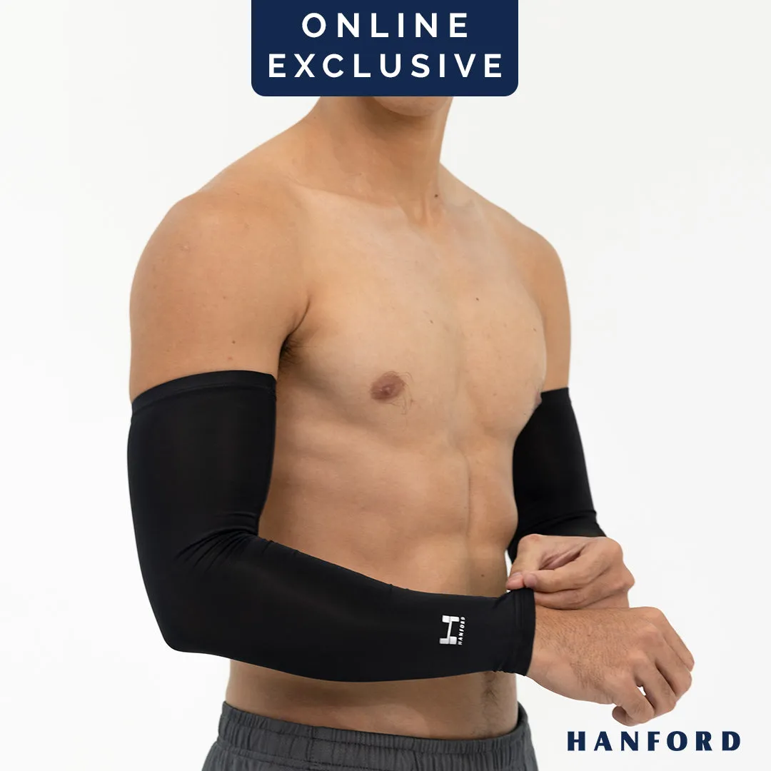 Hanford Athletic Quick Dry Arm Sleeves Cover for Motorcycle Bike Rider Golf Sun Protection (2pcs/1 Pair)