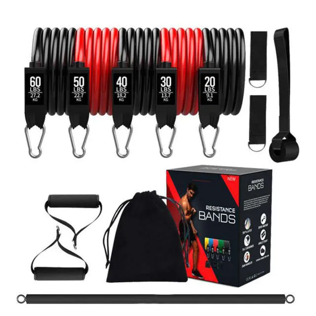 HOME GYM BODYBUILDING ELASTIC BANDS