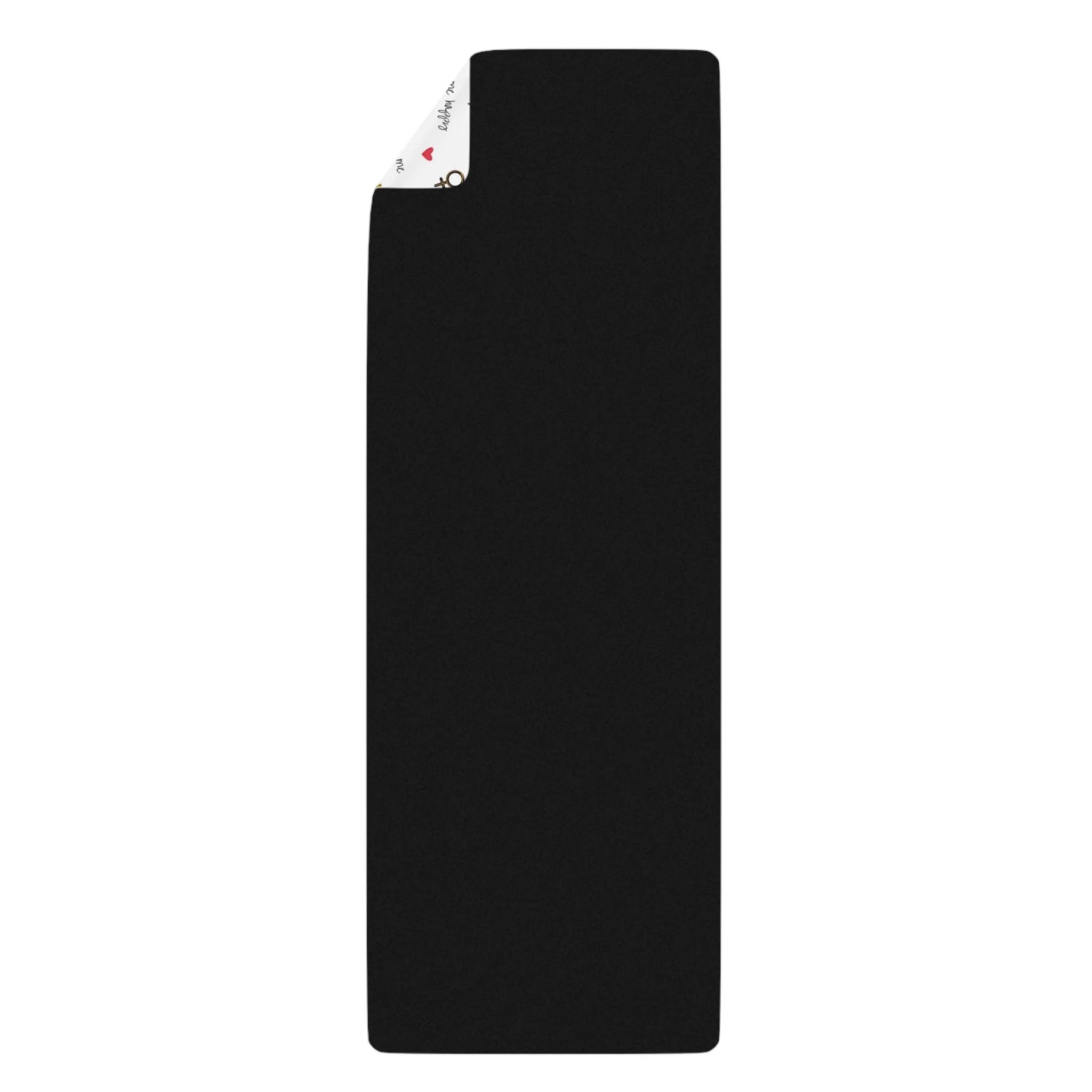 Inspirational Rubber Yoga Mat - I Make Me Happy Design for Mindfulness & Fitness