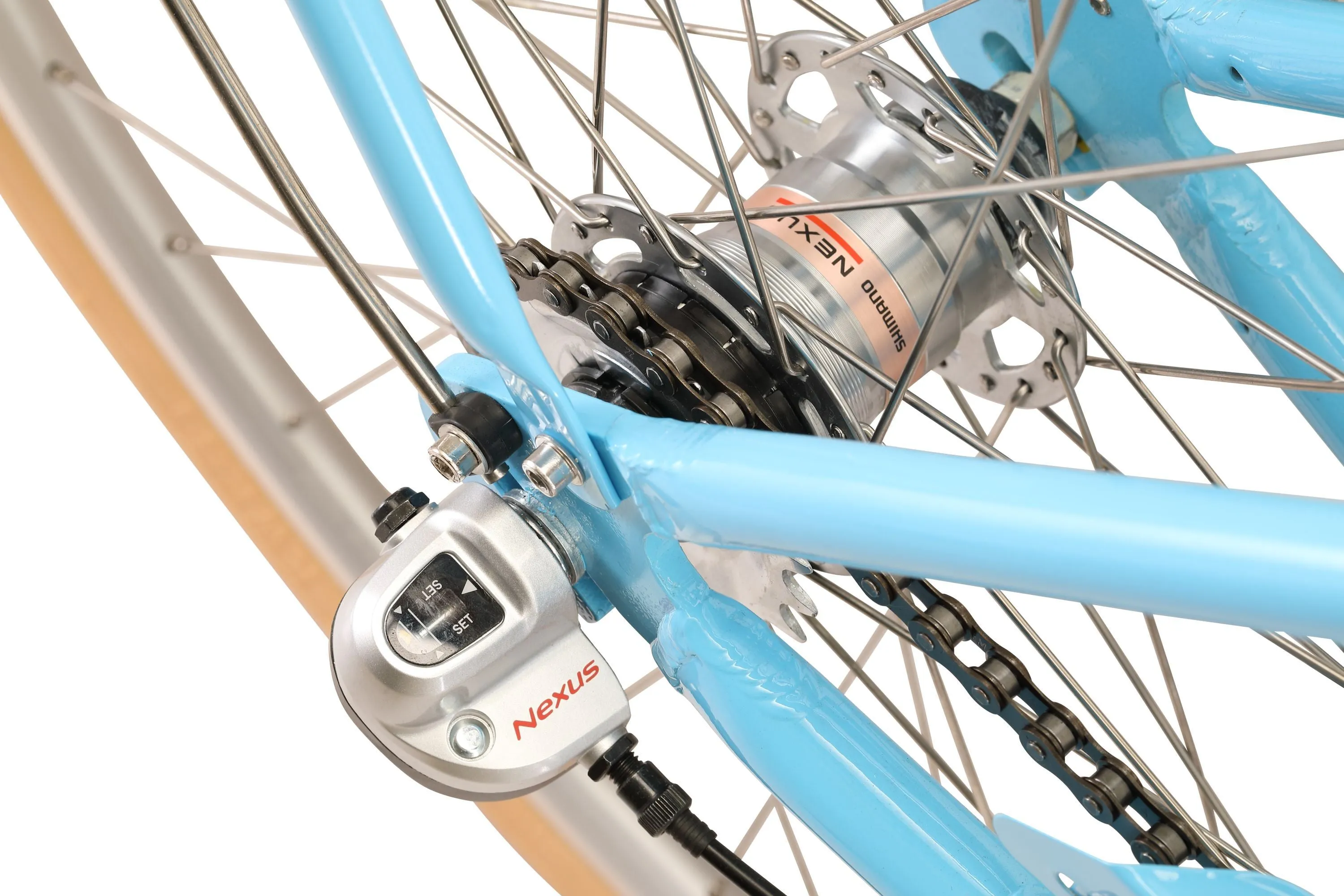 Ladies Deluxe Vintage Bike Baby Blue