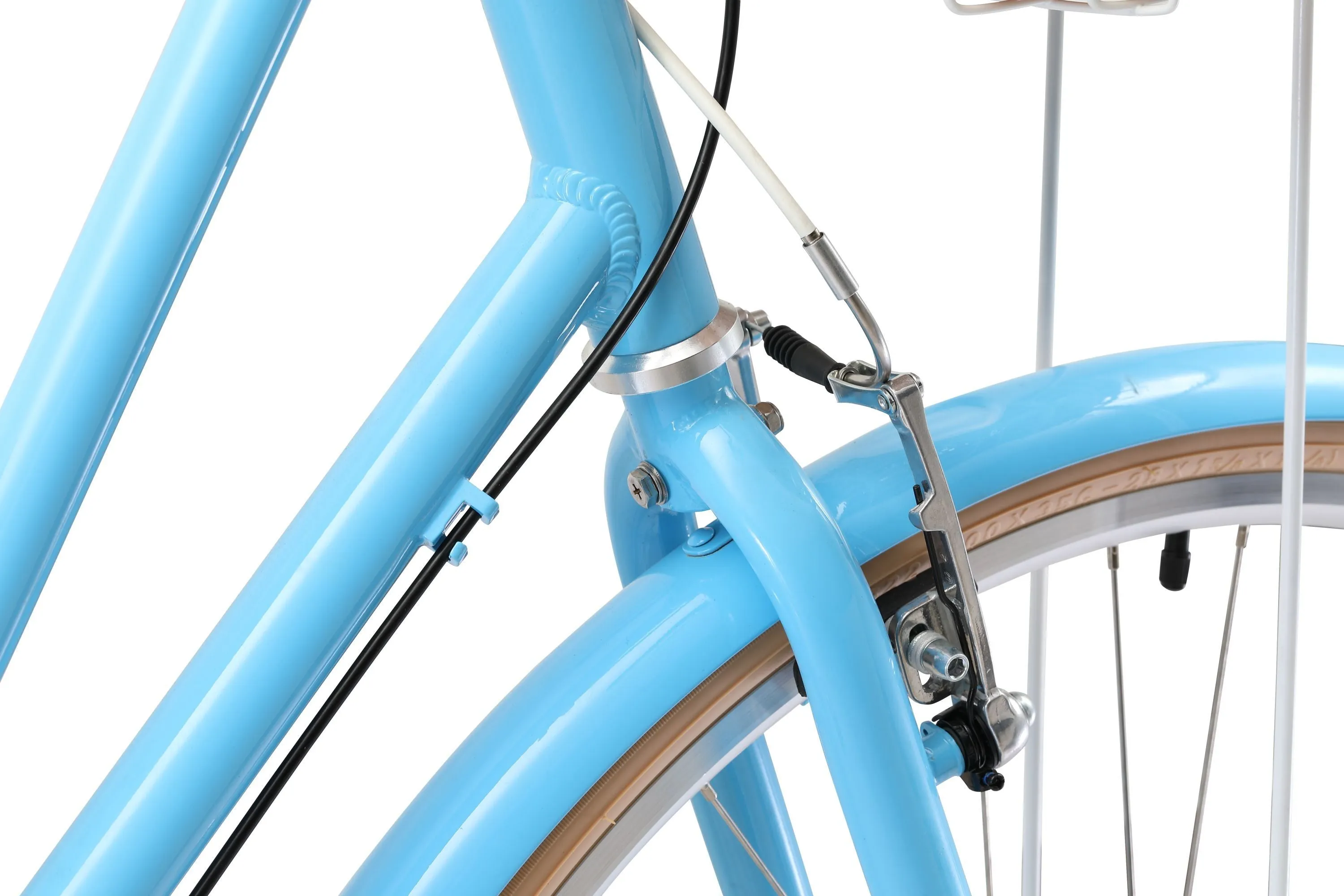 Ladies Deluxe Vintage Bike Baby Blue