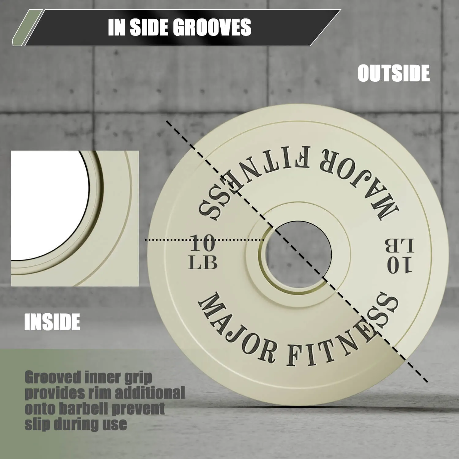 MAJOR FITNESS Change Plates 1.25LB-10LB Set