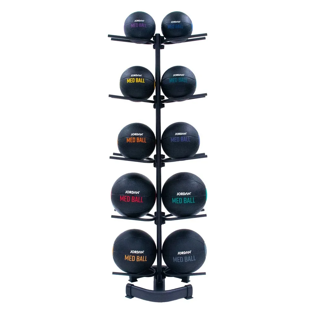 Medicine Ball Rack Empty (holds 10) - Black or Grey