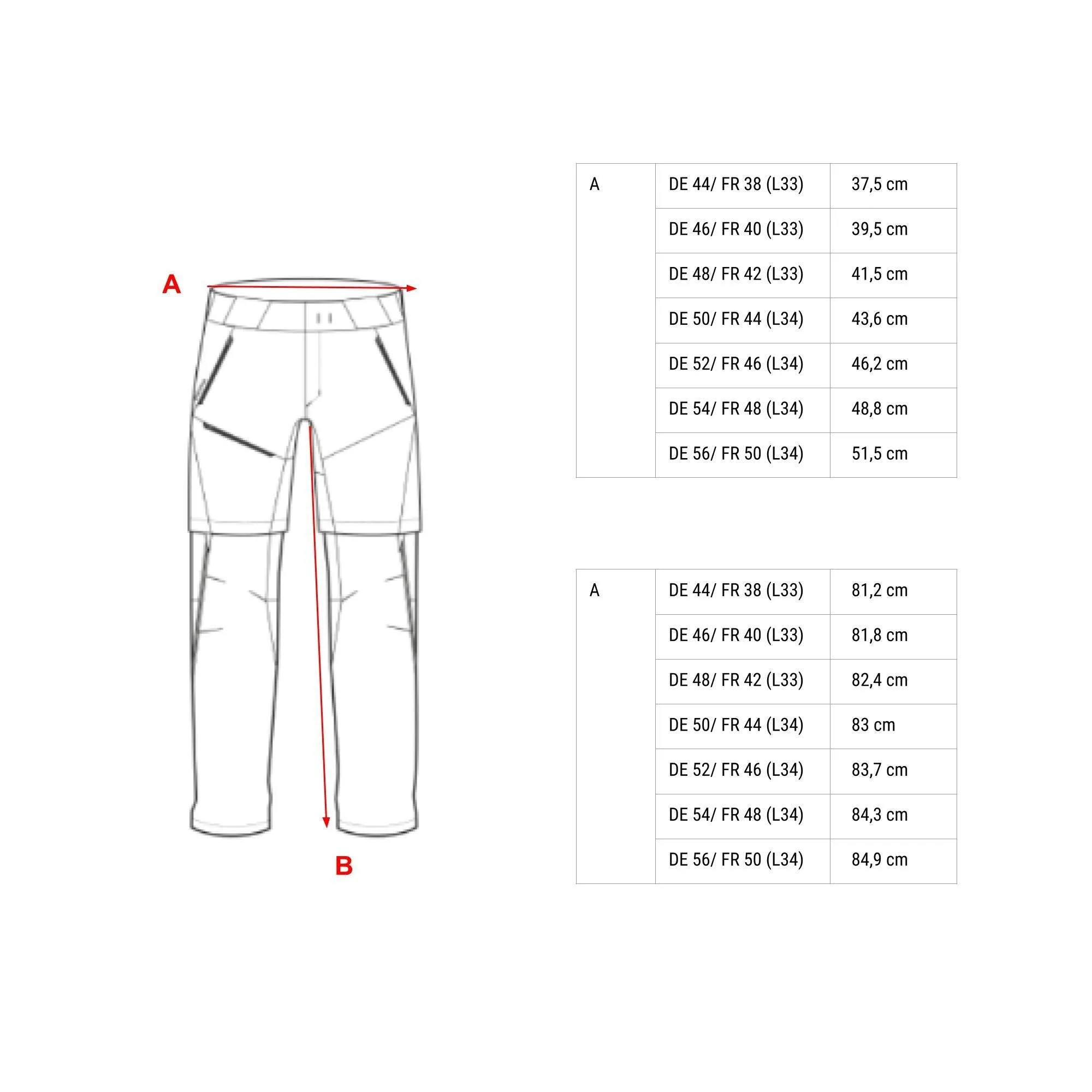 Men's modular hiking trousers Quechua MH550, black