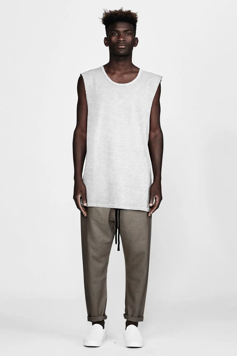 Muscle Tank - Grey Marle