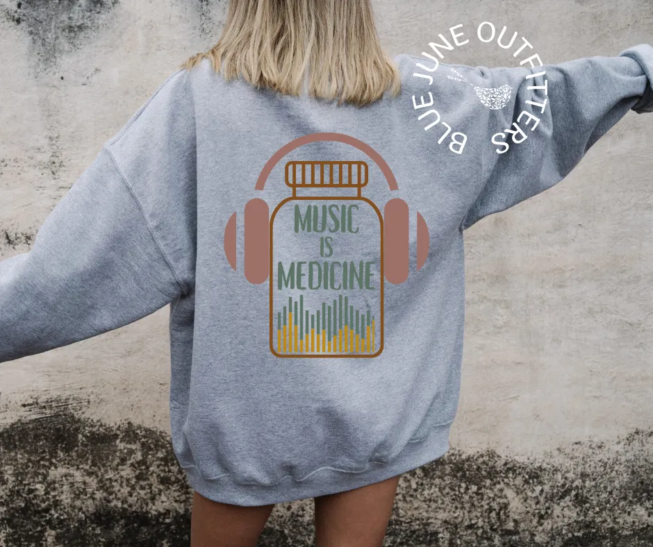 Music Is Medicine Crewneck Sweatshirt