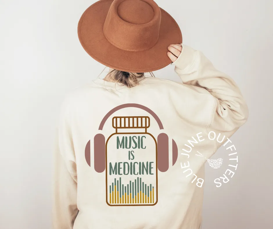Music Is Medicine Crewneck Sweatshirt