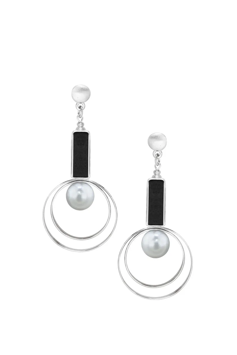 New Moon Dangle Earrings
