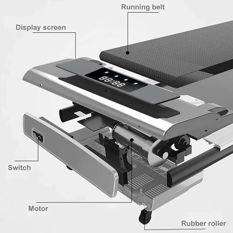 Portable, Small Space, Foldable Walking Treadmill