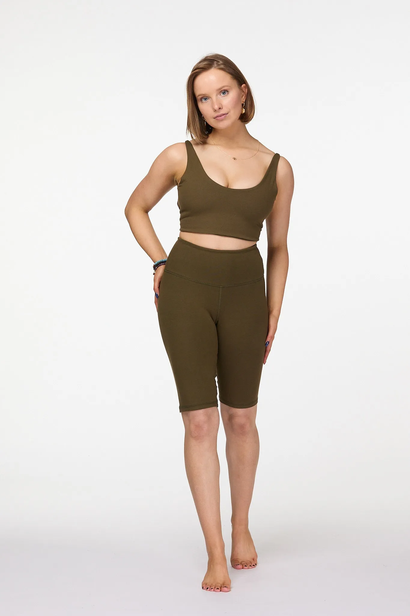 Power Bike Shorts 5" | Khaki