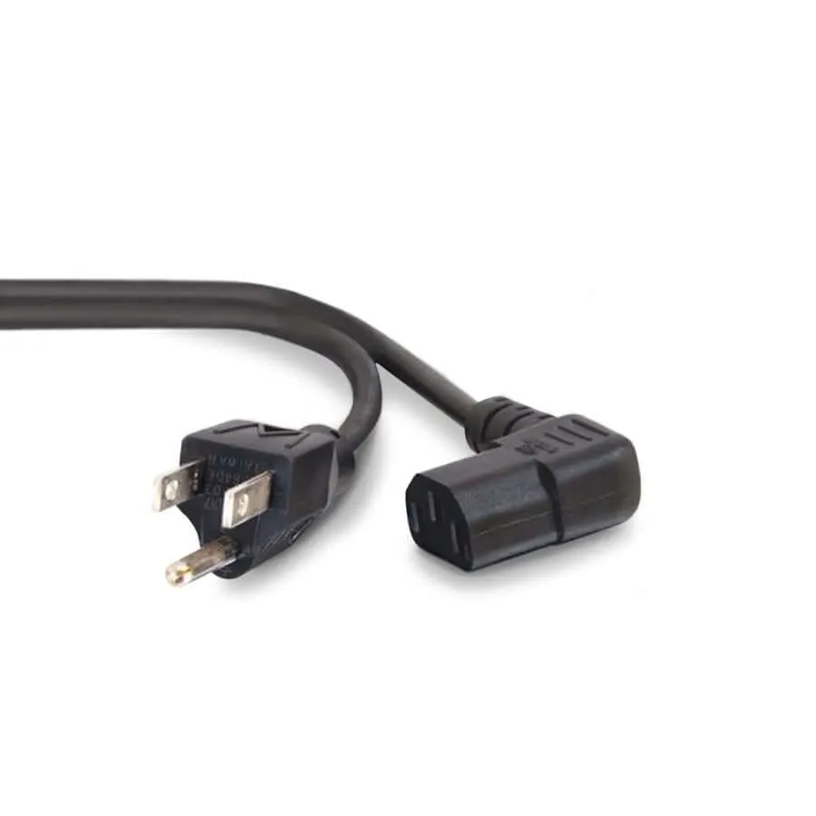 Power Cord, 6' angled plug