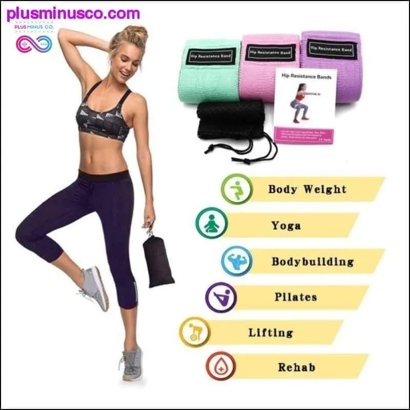 Resistance Bands 3-Piece Set Fitness Rubber Bands Expander