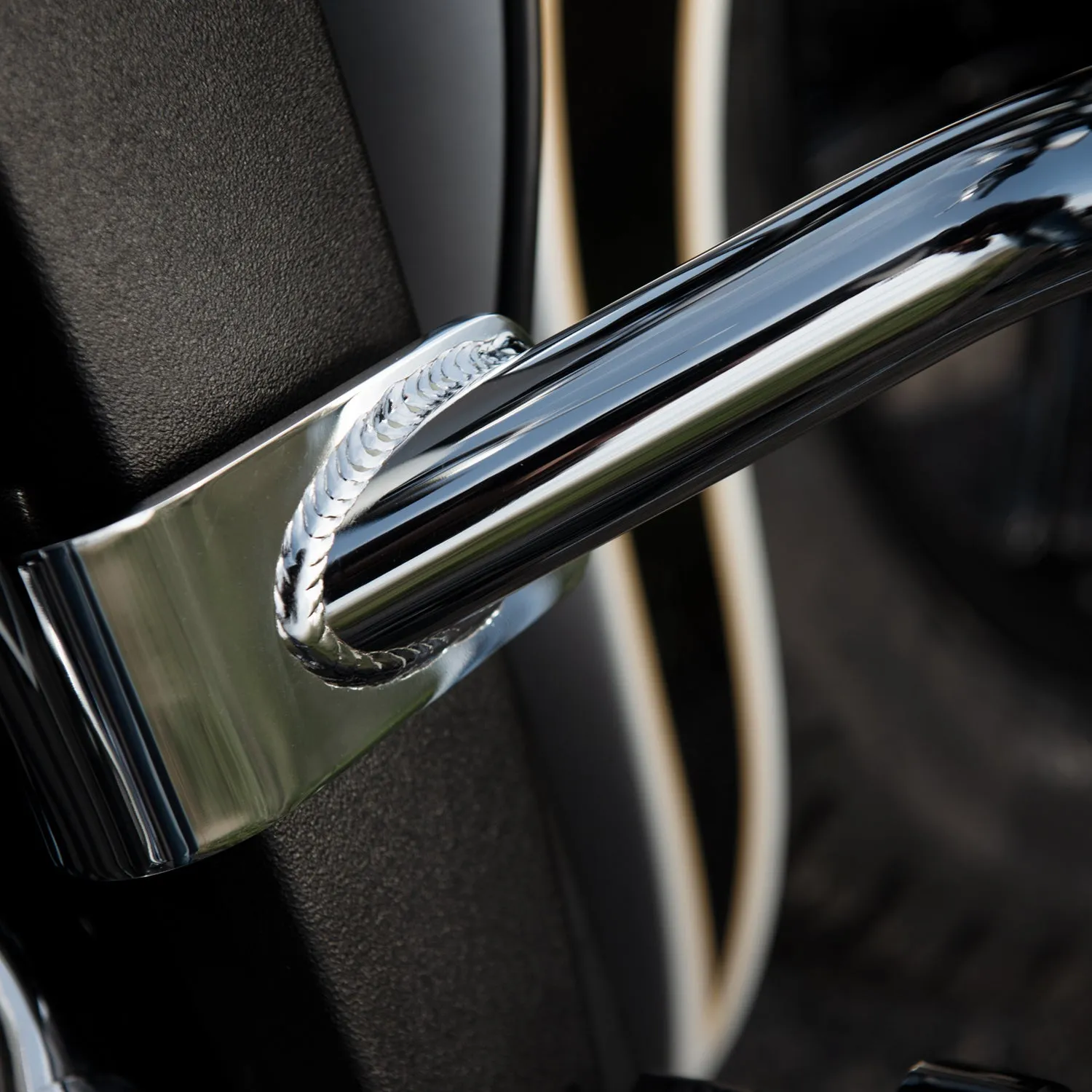 Steel Front Highway Bars, Pair -Chrome