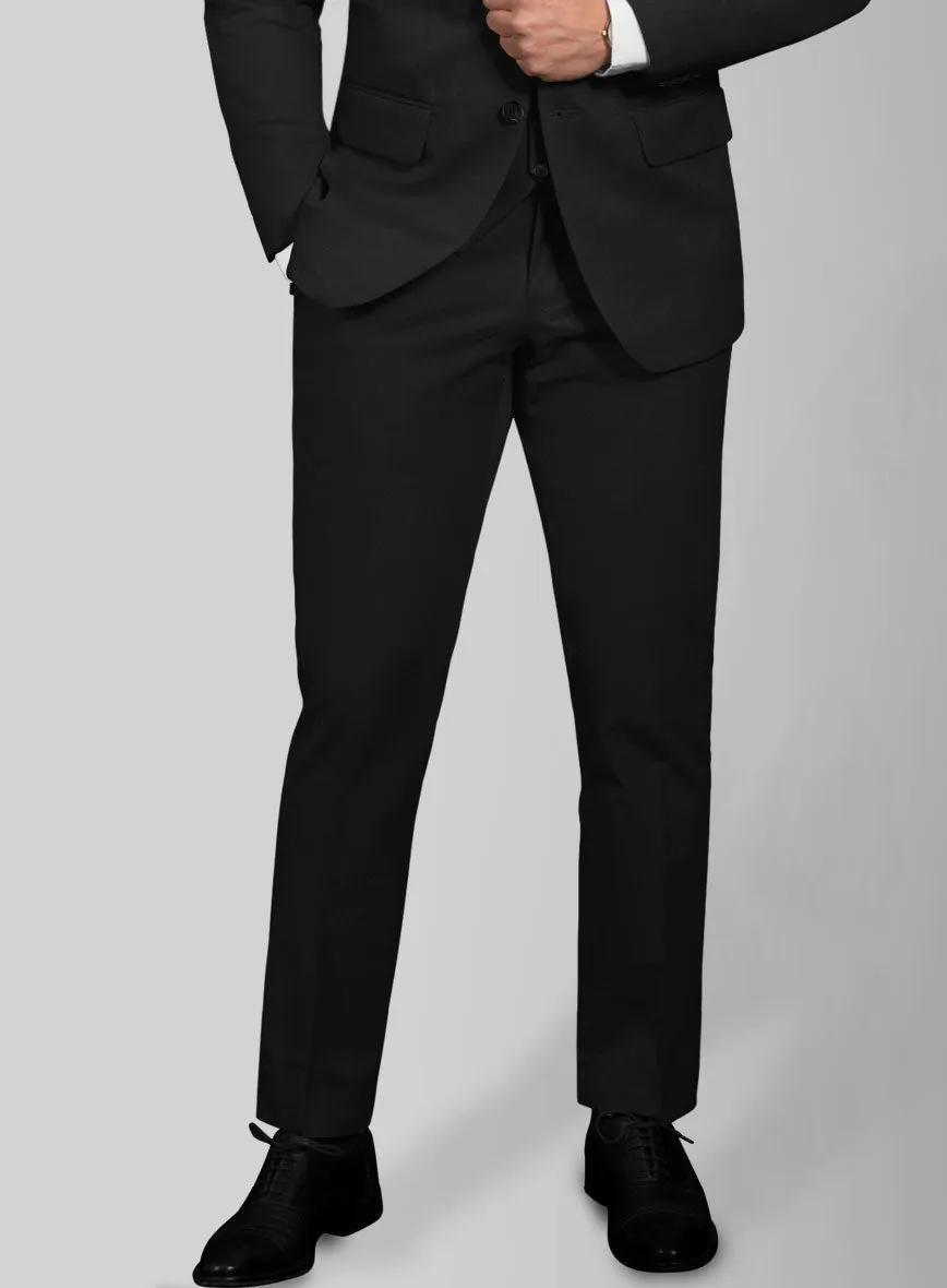 Stretch Summer Black Chino Pants
