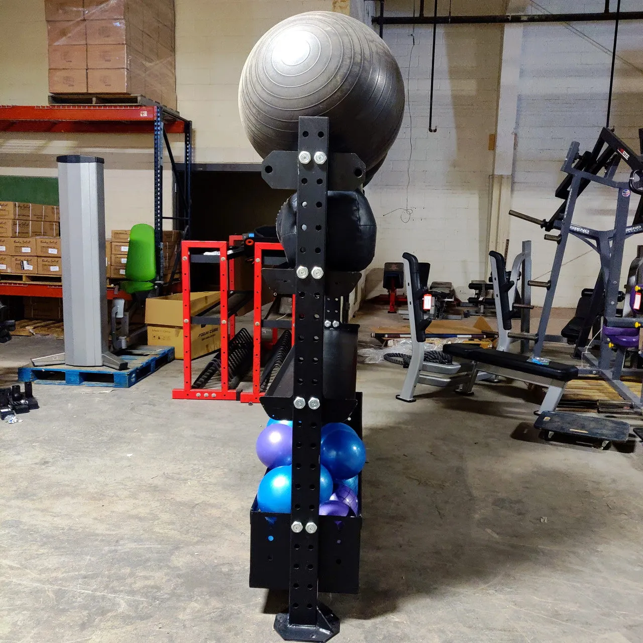 Throwdown Storage Unit (Bolt-Down) for Medicine Balls, Dumbbells, and MORE!