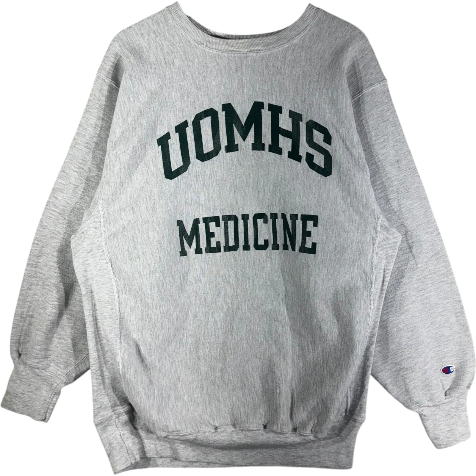 Vintage Champion Reverse Weave UOMHS Medicine Spellout Crewneck 90s