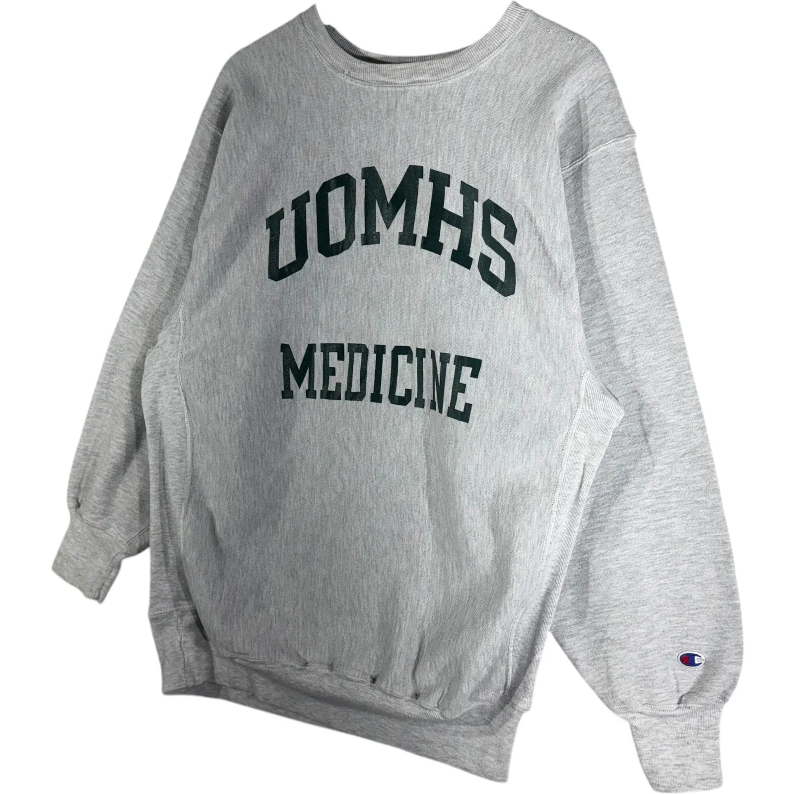 Vintage Champion Reverse Weave UOMHS Medicine Spellout Crewneck 90s