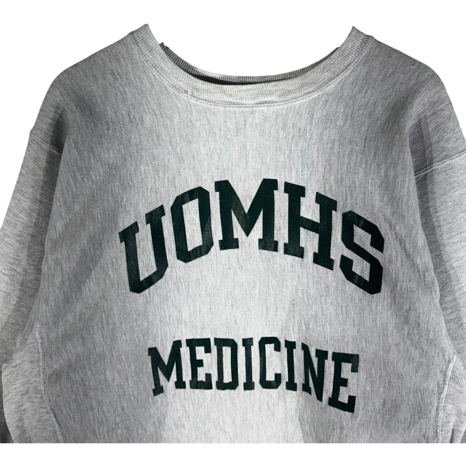Vintage Champion Reverse Weave UOMHS Medicine Spellout Crewneck 90s
