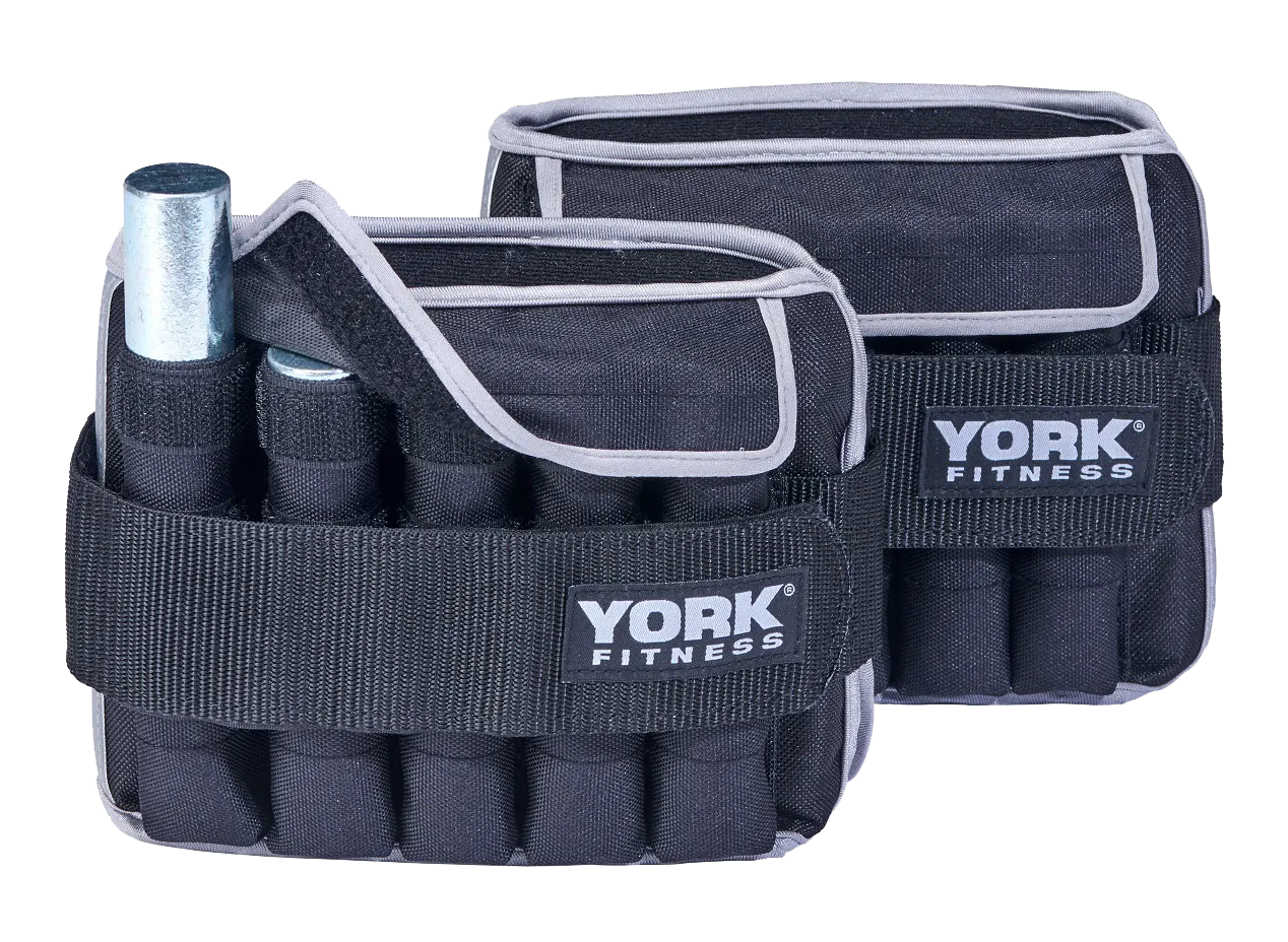 York Fitness Adjustable Ankle/Wrist weights 2 x 5KG